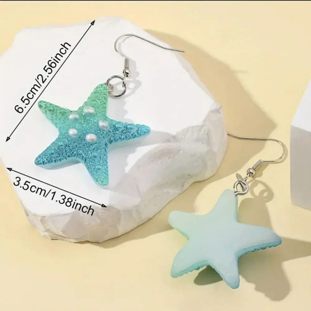 Starfish Hand crafted Dangle Earrings